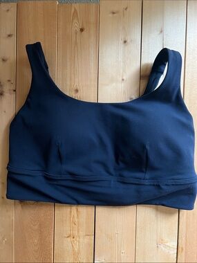 lululemon Align Size 14 C/D Cups Navy Blue Sports Bra
